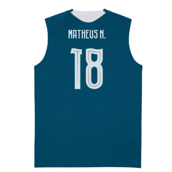 2026-2027 Portugal Sleeveless Training Jersey (Ocean Tropic) (Matheus N. 18)-SoccerKits Hub | Buy Soccer Jerseys Online